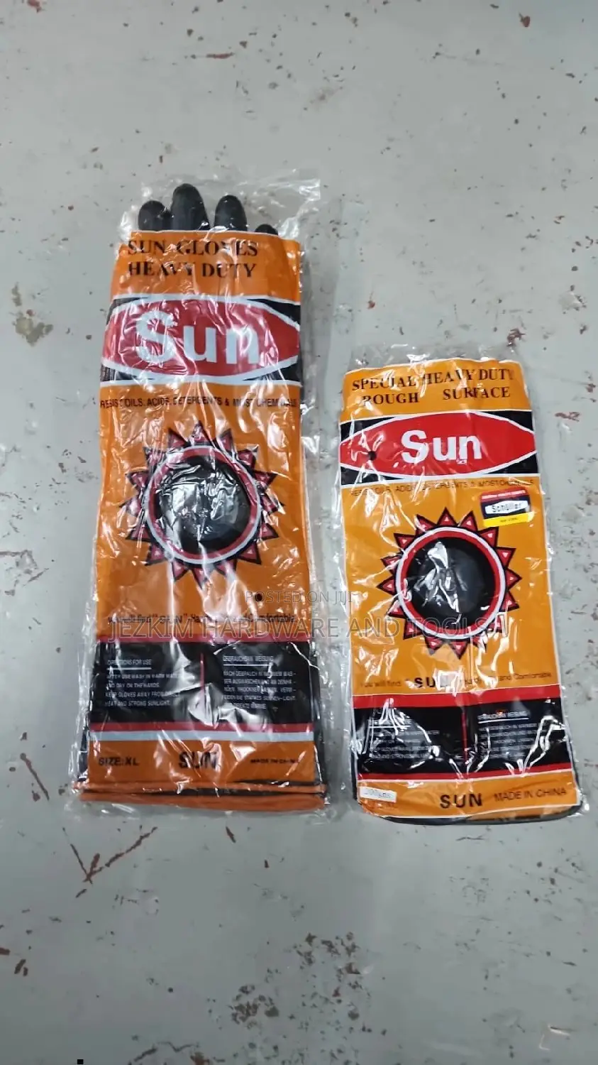 Sun Gloves , Chemical, Detergent And Acid Resistant