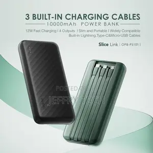 Oraimo Slice Link 10000mah 12W Fast Charge 3 in 1 Portable P