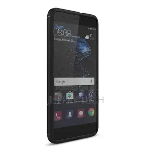 Huawei P10 Lite Brushed Carbon Fiber Texture Shockproof TPU