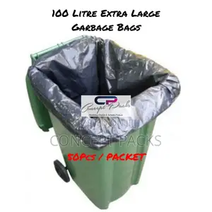 50pcs -100 Litres Extra Heavy Duty Garbage Bags