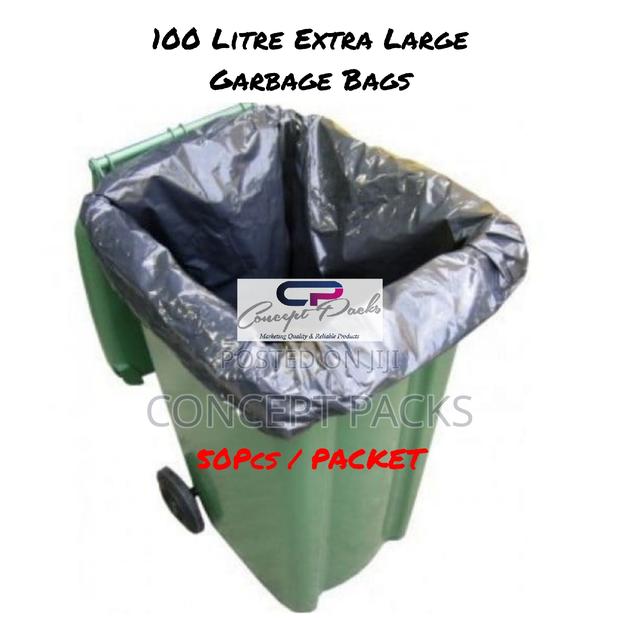 50pcs -100 Litres Extra Heavy Duty Garbage Bags - main view
