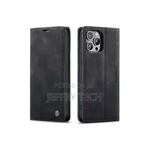 iPhone 14 Pro Max Flip Cover With Magnetic Closure-Black