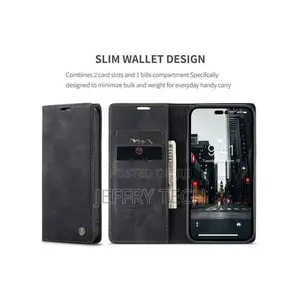 iPhone 14 Pro Max Flip Cover With Magnetic Closure-Black