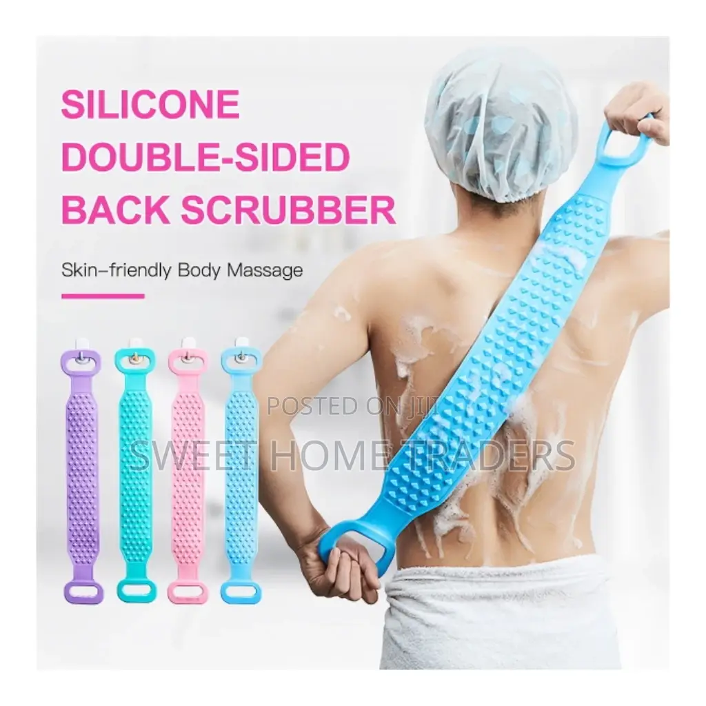 *Shower Silicon Back Scrub And Massager