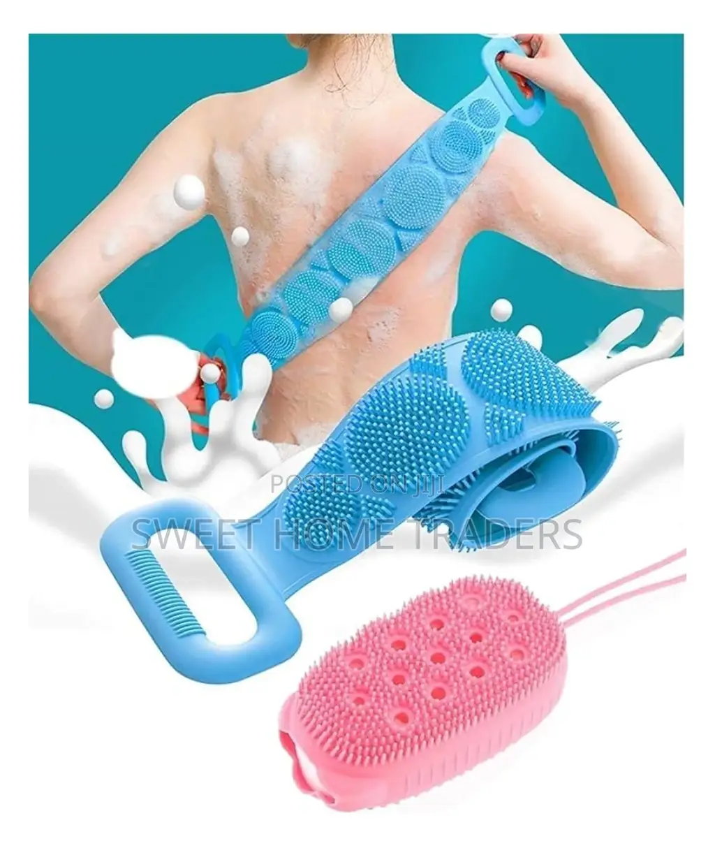*Shower Silicon Back Scrub And Massager