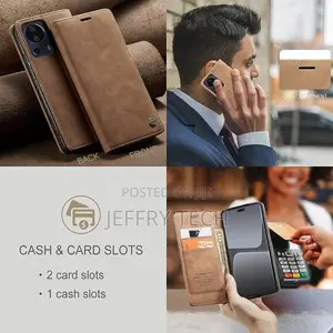 Wallet Case for Xiaomi 13 Lite (6,55") + [2 Pack] Tempered F