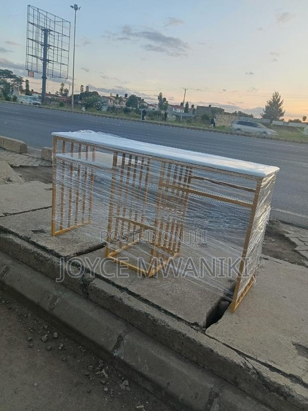 Double Manicure Marble Table - main view