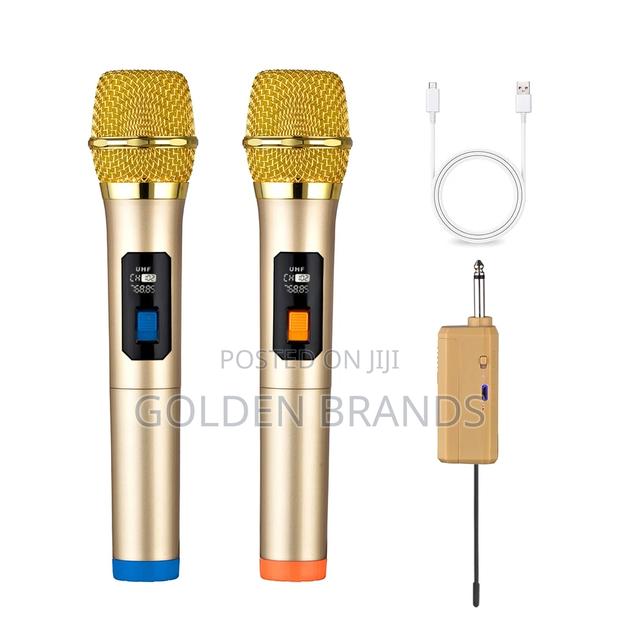 Microphone Wireless Uhf Dual Cordless, Rechargeable Receiver - main view