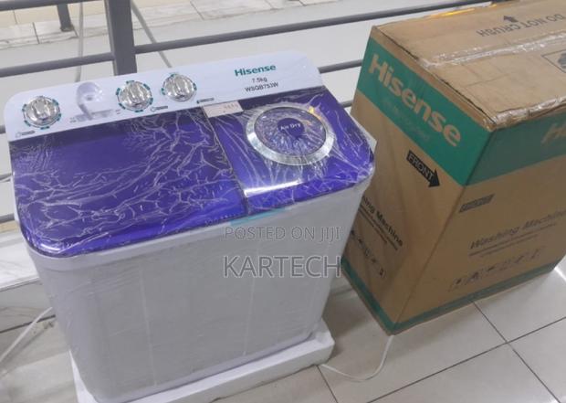 Hisense Semi Auto Top Load Twin Tab Washing Machine -7.5kgs - main view