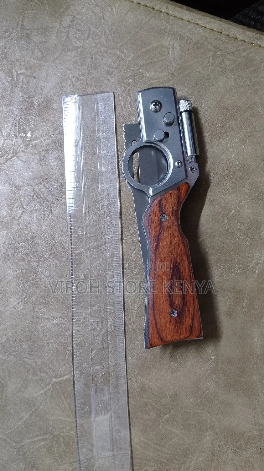 Foldable Pen Knife With Torch and Belt Clip