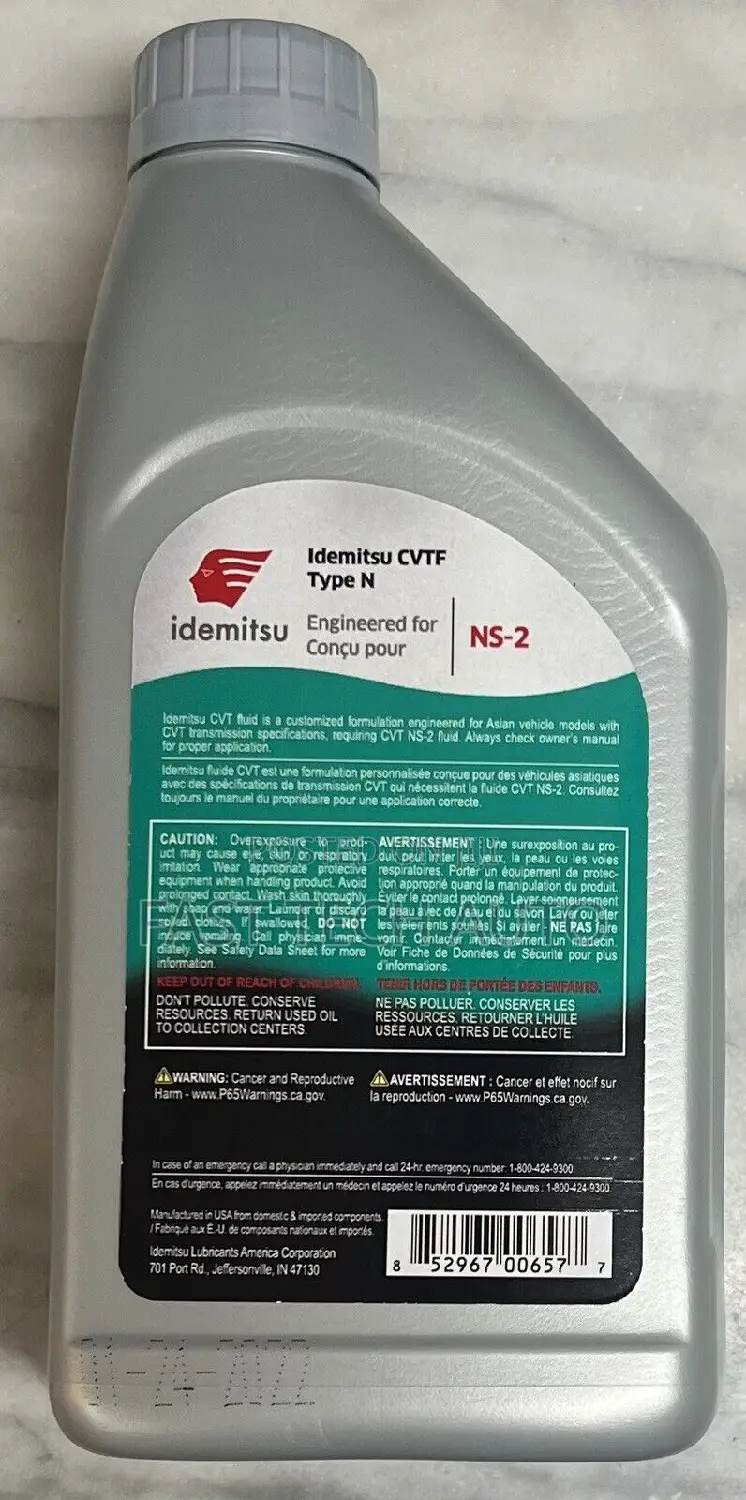 Idemitsu CVT NS-2 Fully Synthetic Transmission Fluid