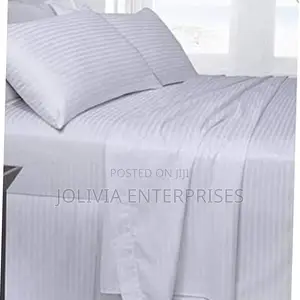 Satin White Bedsheet Sets