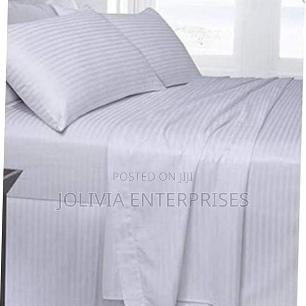 Satin White Bedsheet Sets