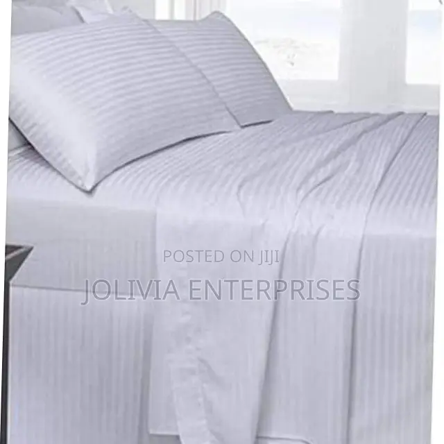 Satin White Bedsheet Sets