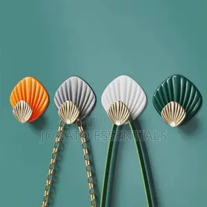 4pc Shell Shaped Wall Hanging Hooks