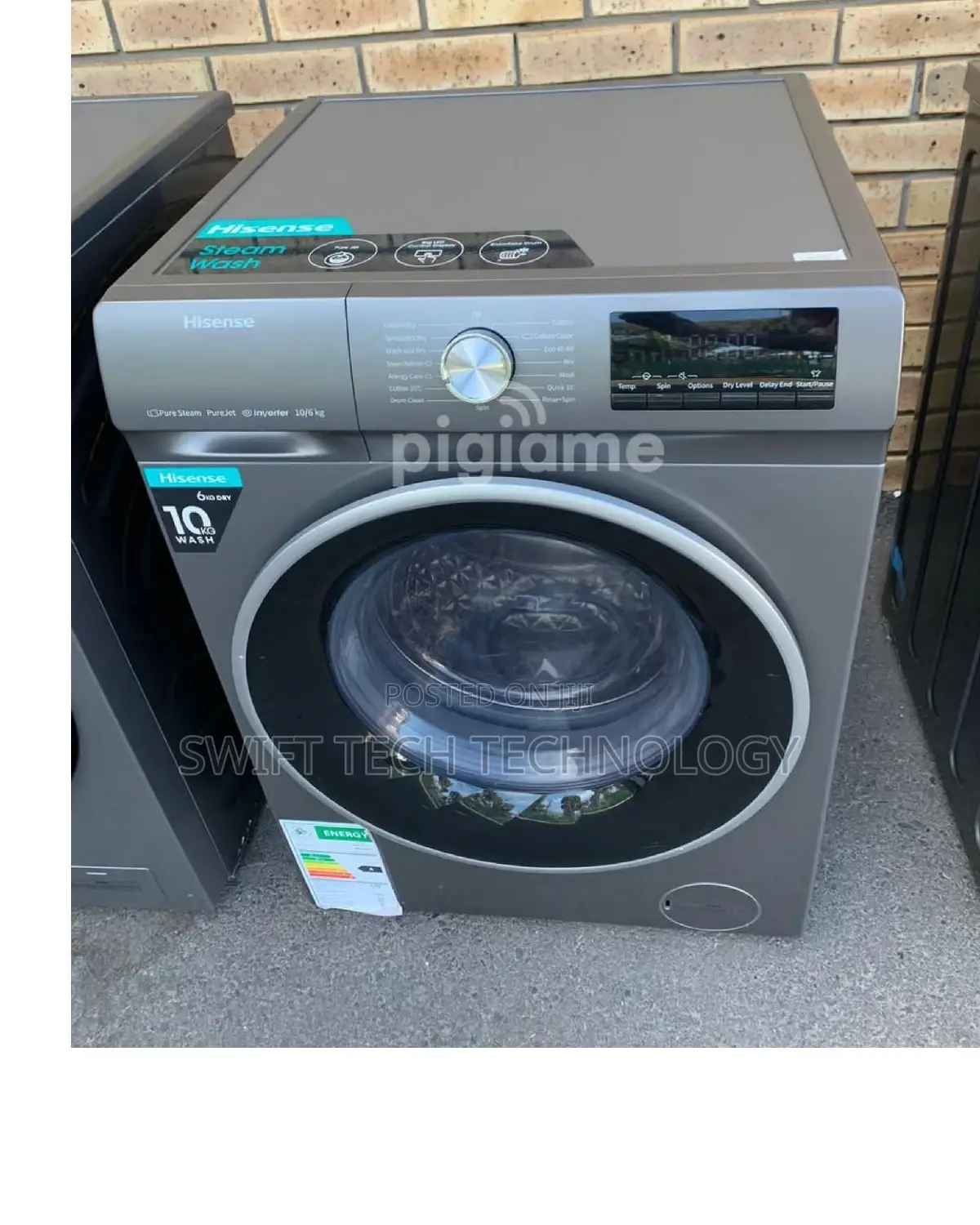 Hisense Washing Machine Front Loader 10kg Wash and Spin .,.