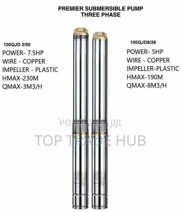 Premier Submersible Pump 3 Phase 7.5 Hp 230m - main view