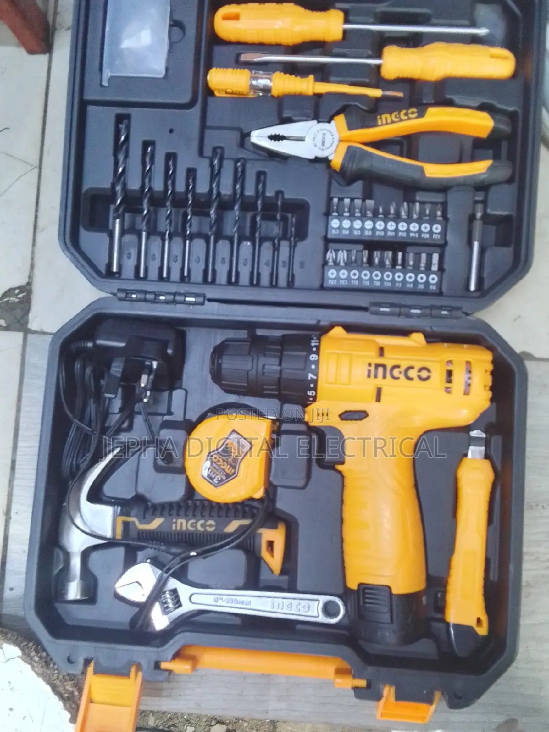 Cordless Drill Ingco Toolbox