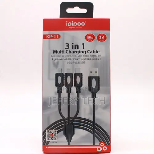 Ipipoo KP-11 3in1 Charging Cable 1M