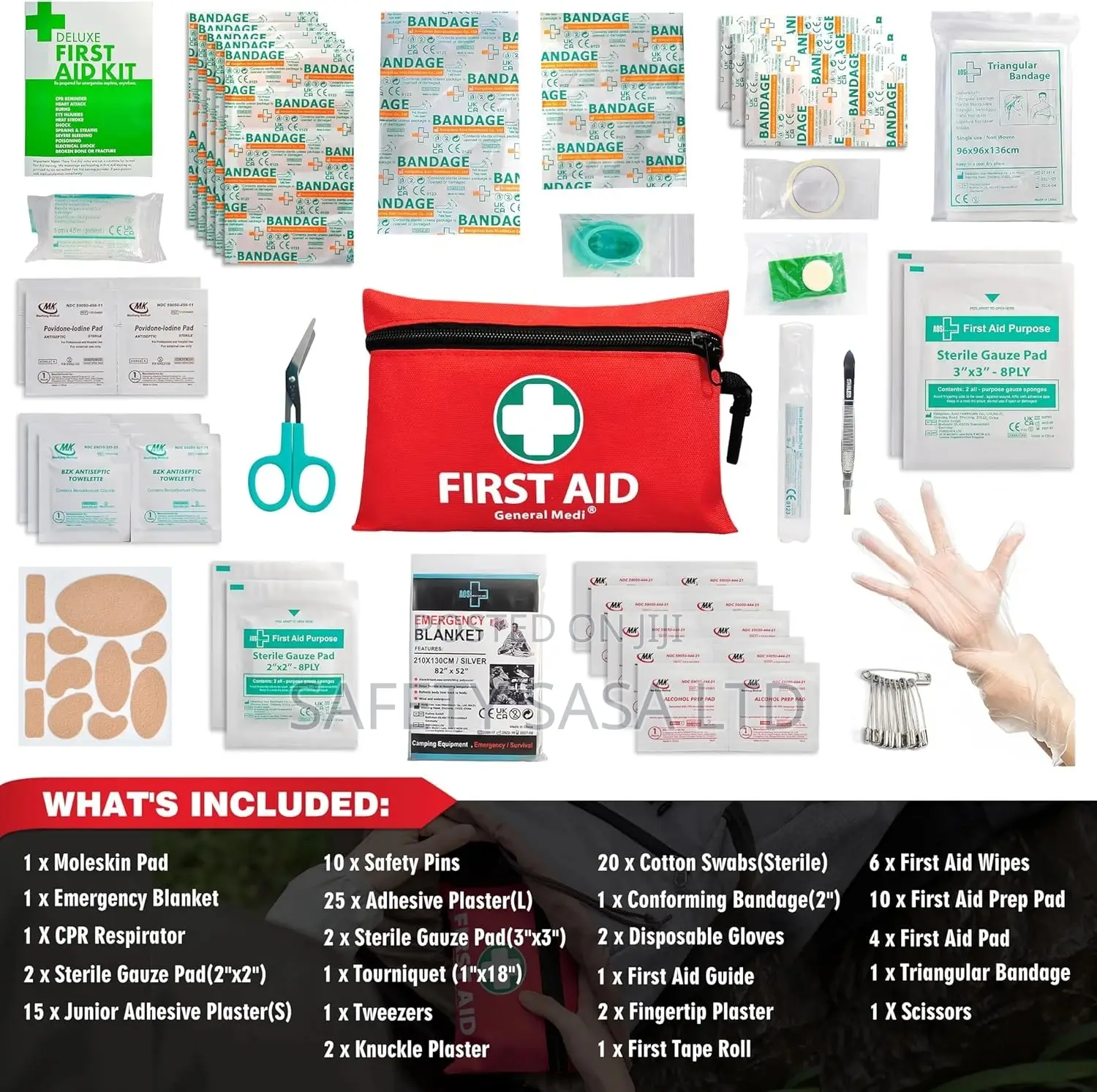 Mini First Aid Kit 100 Pieces Set Portable Small