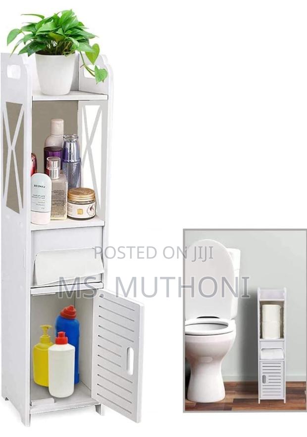 Multipurpose Bedside/Toilet Cabinet Organizer With Tissue - main view