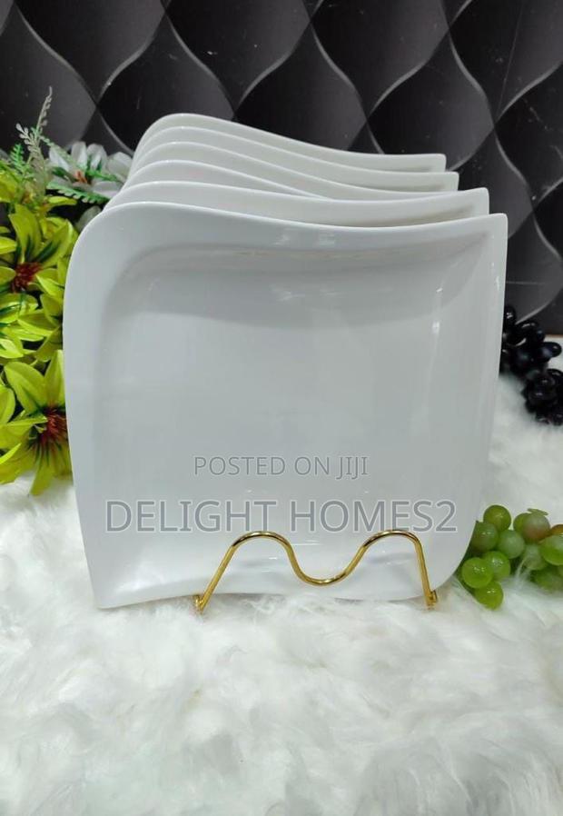 6 PCS Square Ceramic Plates - main view