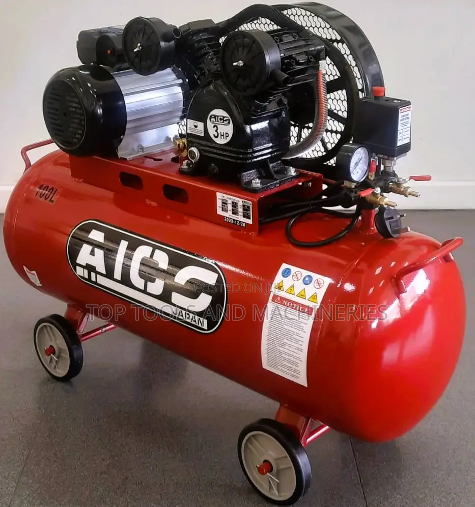 AICO Japan 100L Electric Belt Driven Electric Air Compressor