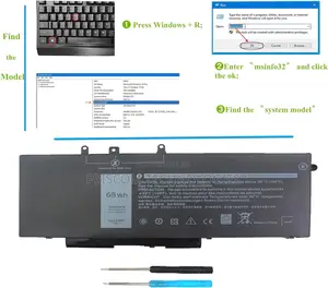 Laptop Battery Dell Gd1jp GJKNX 0gd1jp Dy9nt 0dy9nt 5yhr4