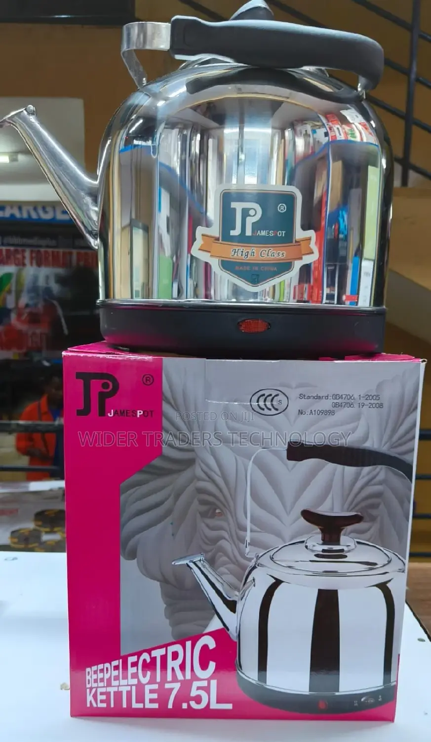 JP LARGE 7.5 LITRES Stainless Steel Electric Kettle Automati