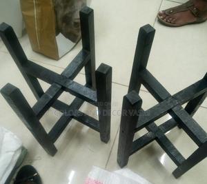 Black Wooden Stands
