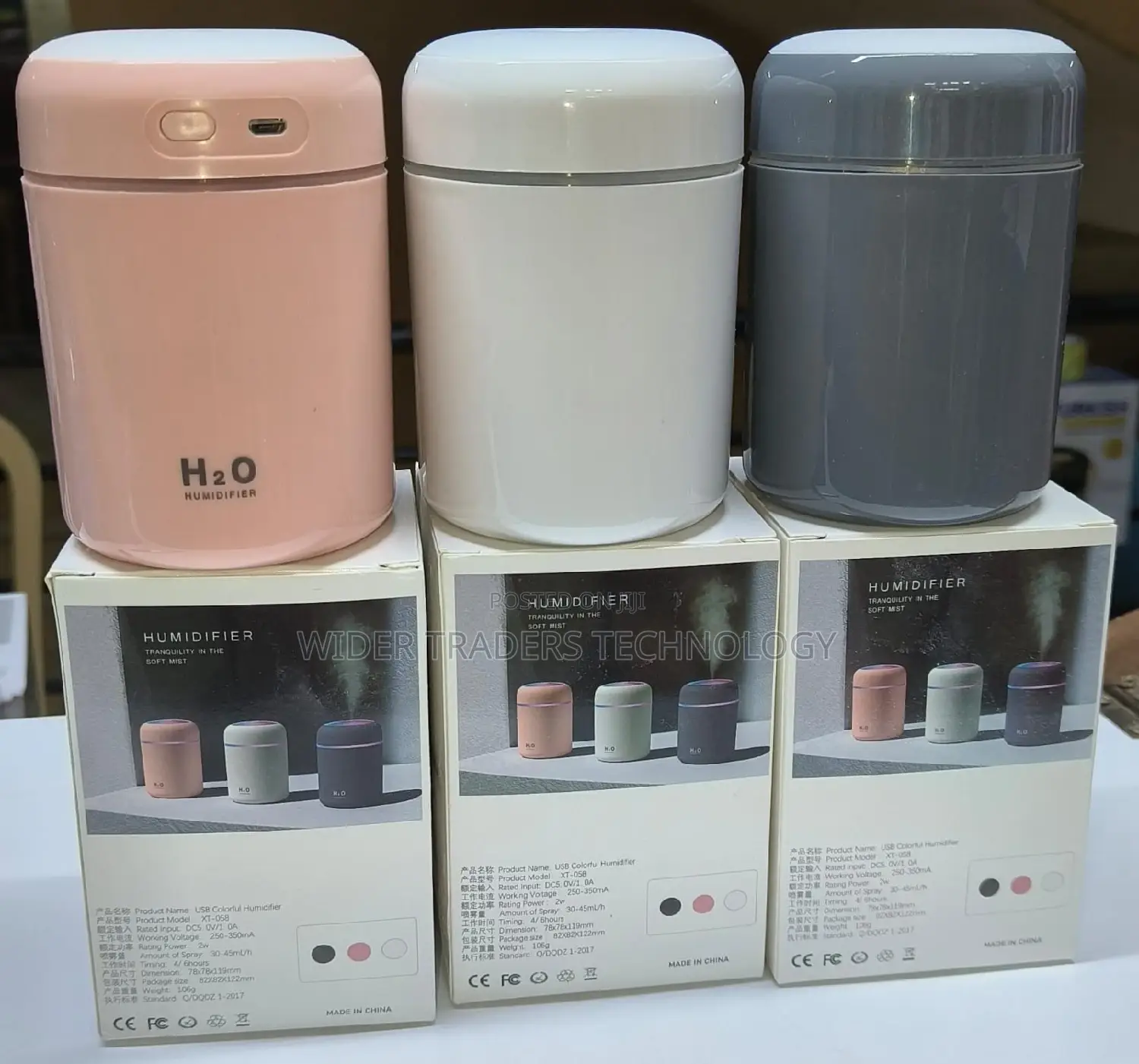 Portable 300ml Electric Air Humidifier Aroma Oil Diffuser