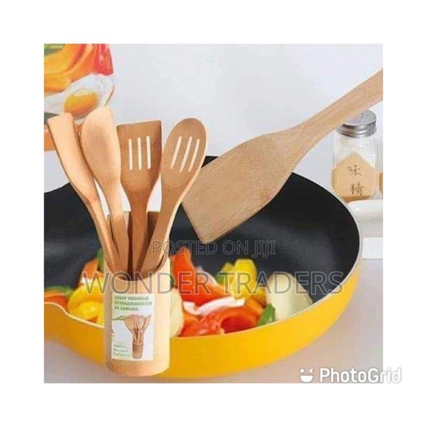 Wooden Cooking Spoons Set - main view