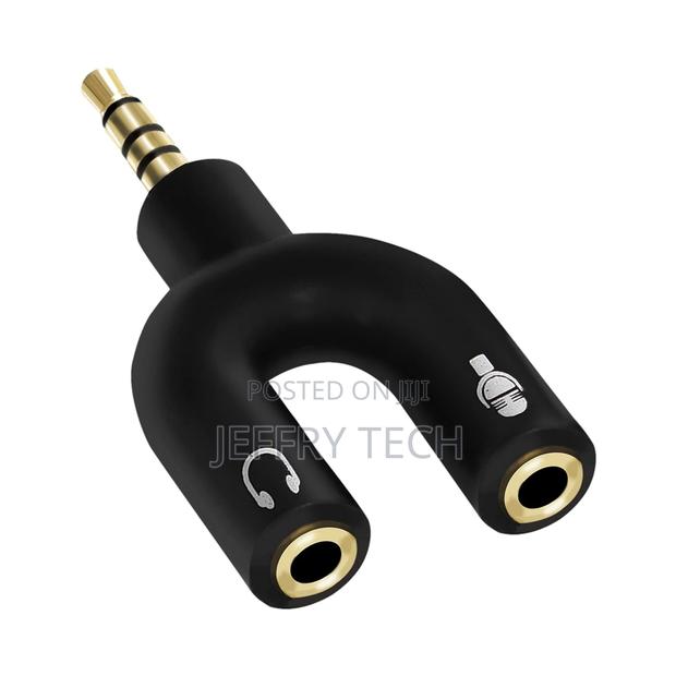Riatech Black - 3.5mm Audio Jack to Headphone Microphone SPL - main view