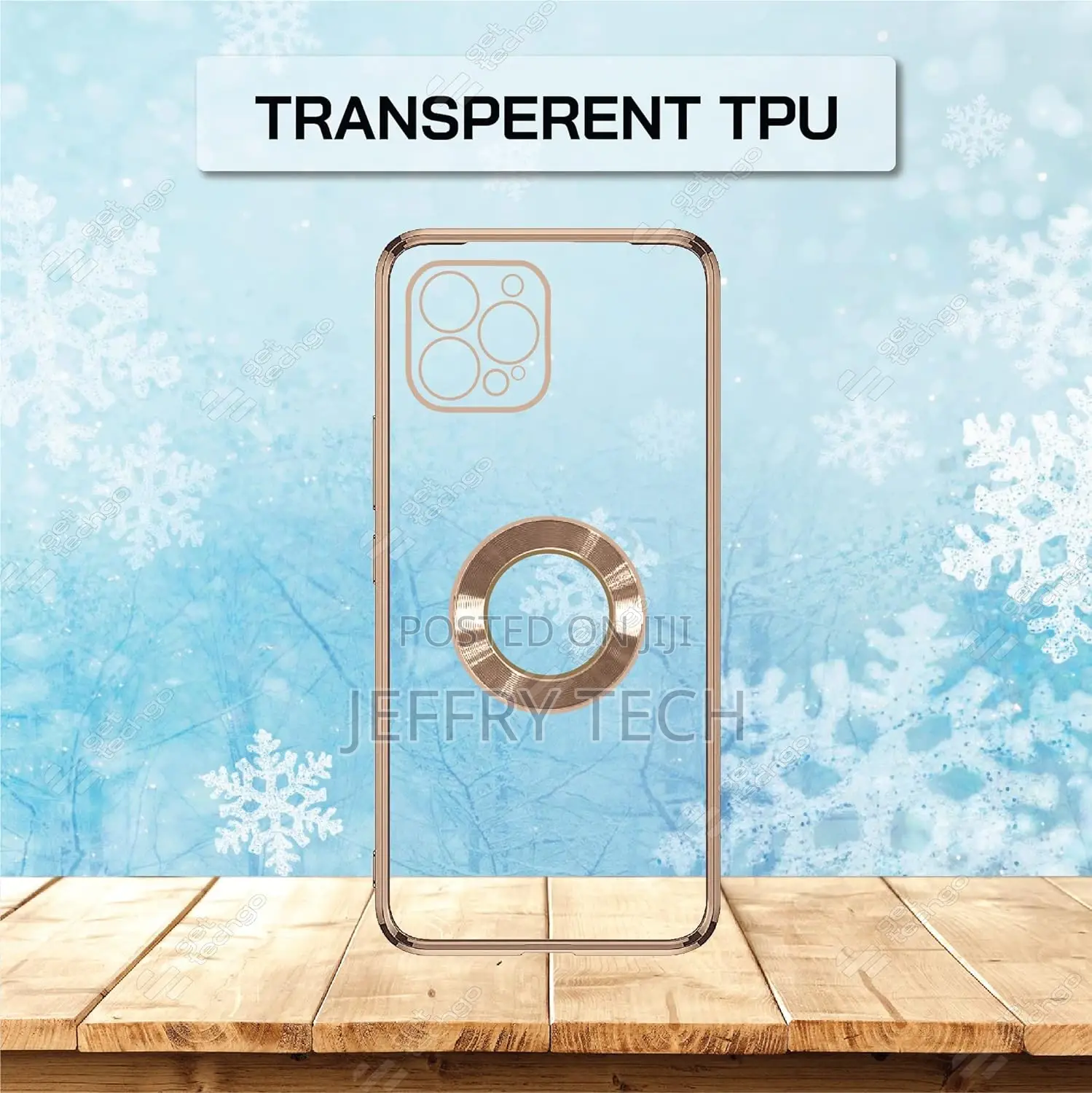 Electroplated Logo View Back Case Cover for iPhone 12 Pro |