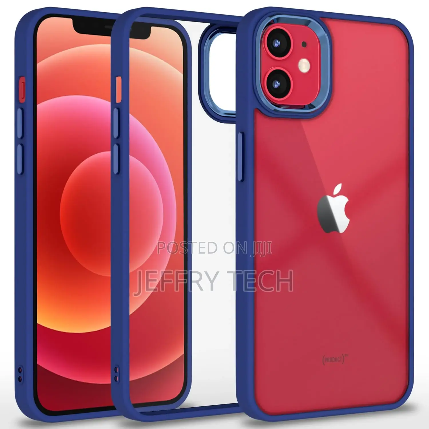 iPhone 12/12 Pro Back Cover |Electroplated Crome Metal Ring