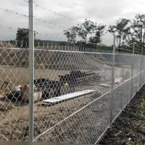 Barbed End Finish Galvanized Chainlink 12.5g