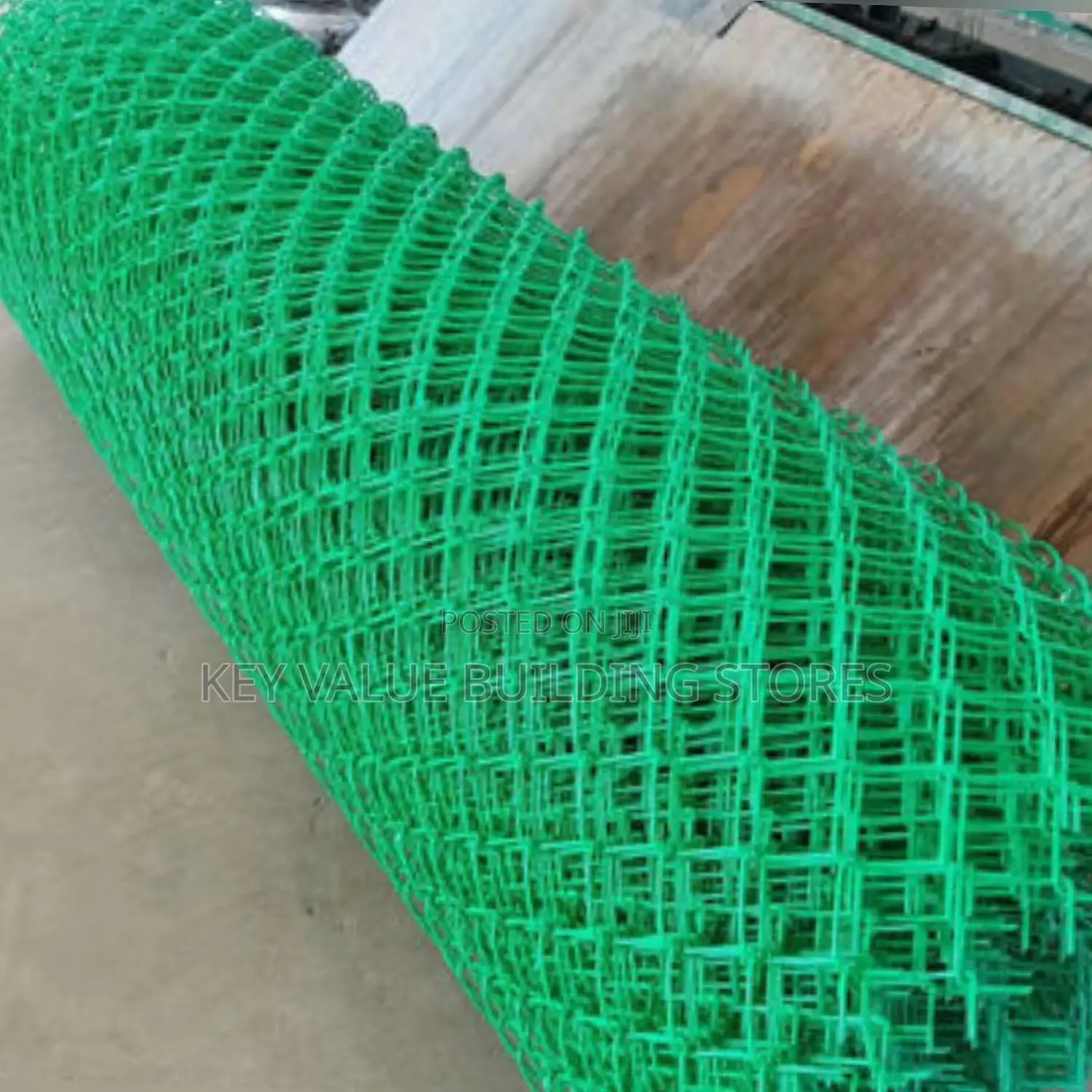 PVC Green Coated Chainlink 12.5g Mesh 50×50 6fts Height