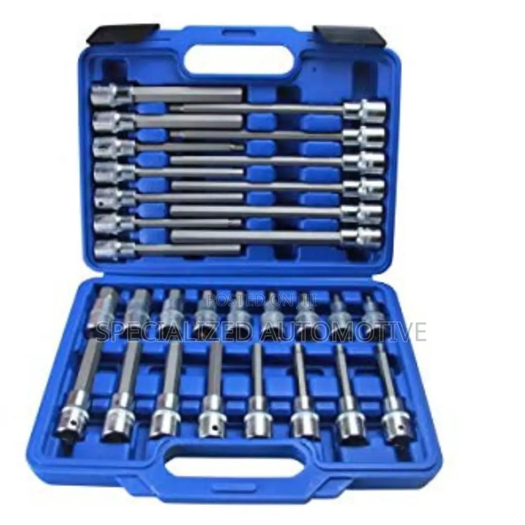 30 Piece 1/2" Drive Hex Socket Set Toolkit