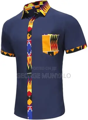 Men Official Shirts, Ankara Shirts