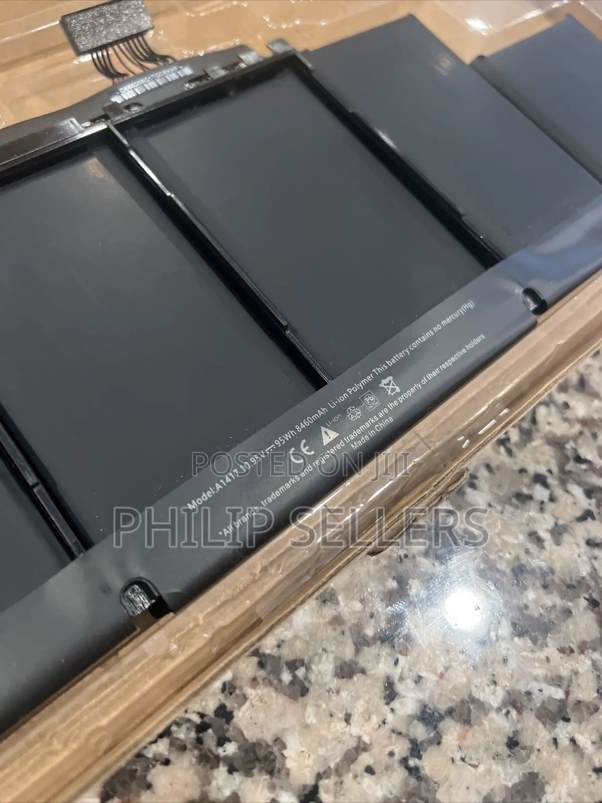 A1417 Laptop Battery Replacement for Macbook Pro 15 Inch Ret