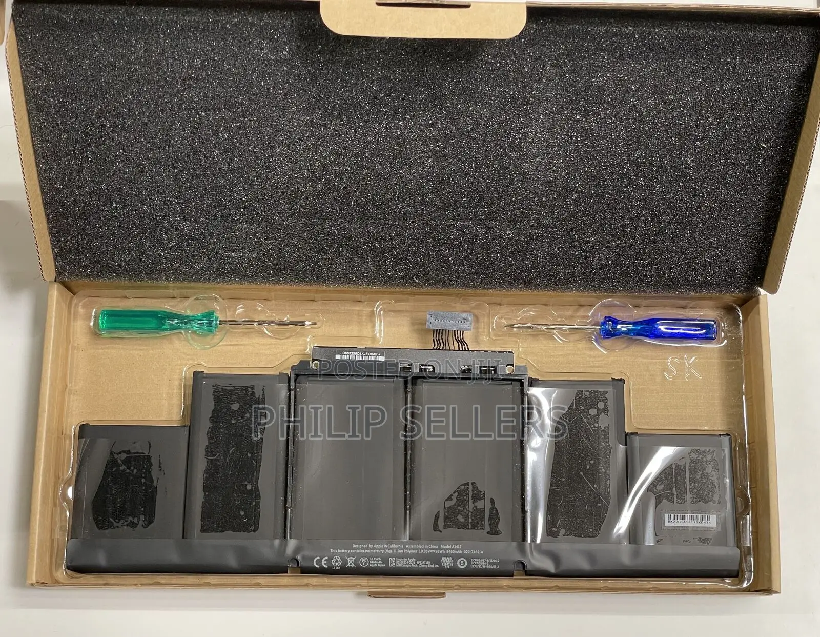 A1417 Laptop Battery Replacement for Macbook Pro 15 Inch Ret