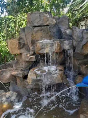 Fish Pond Water Feature, Rock Scaping