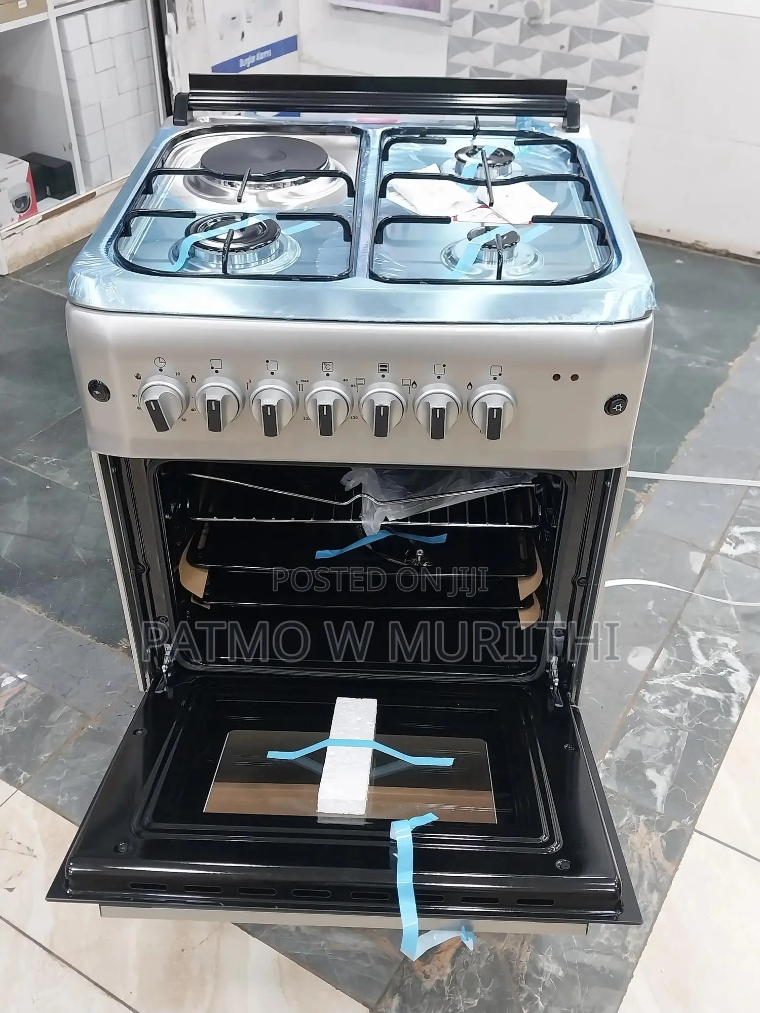 VON Cooker 3 Gas +1 Electric - VAC6F031US Silver
