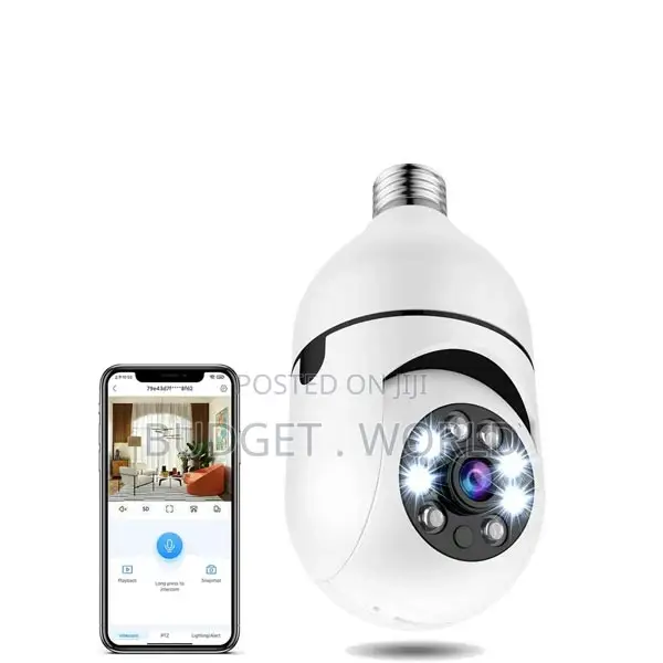 Bulb Camera 5G Wi-Fi IR Smart Home Wireless Security Cam*