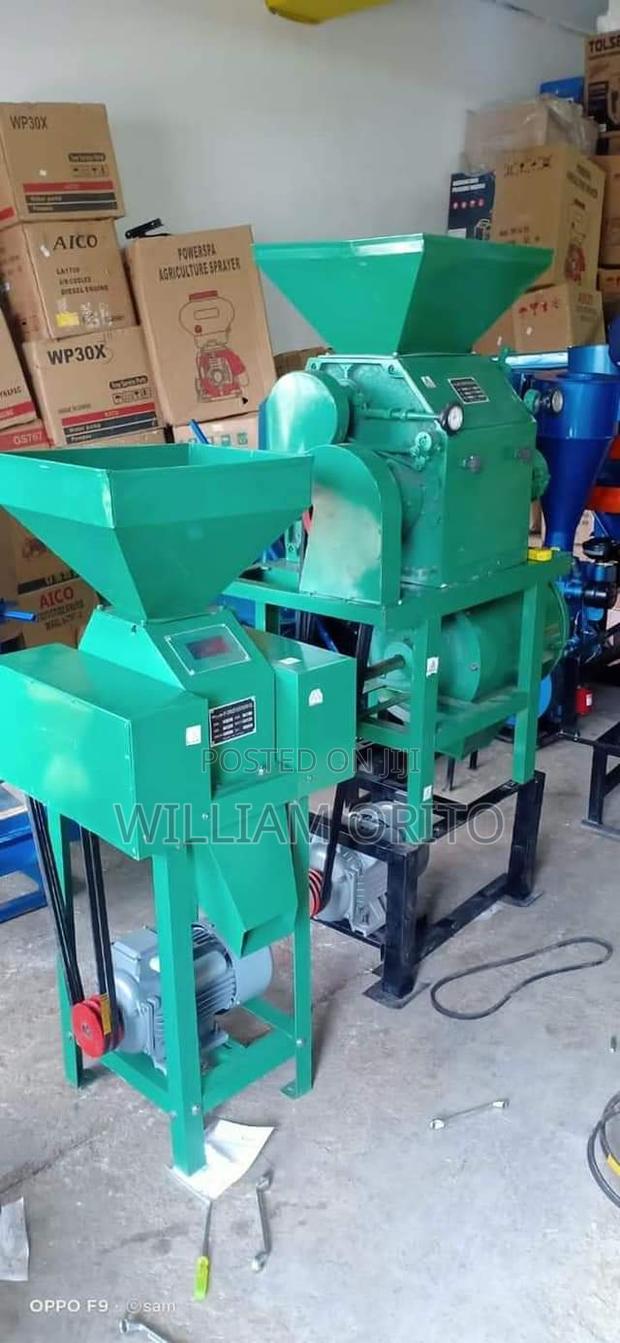 Combine Maize Huller Machine With Poshomill