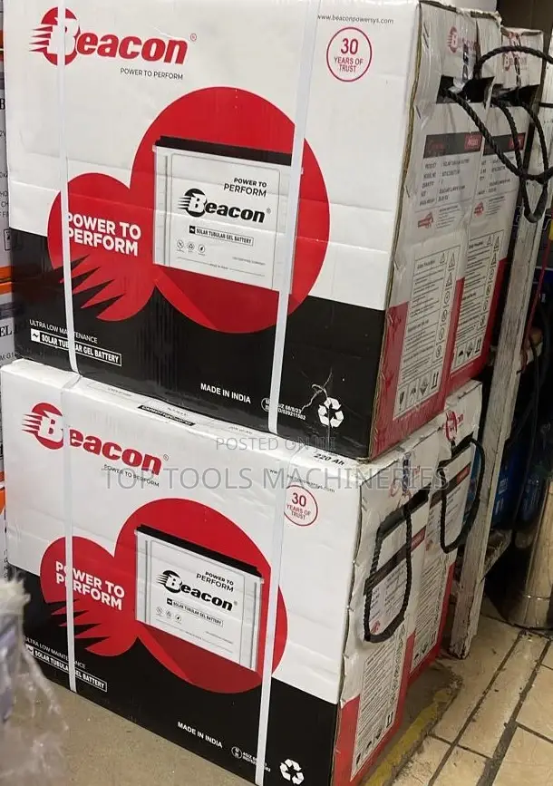 Reliable Beacon Solar Tall Tubular Heavy-Duty Dry 200ah