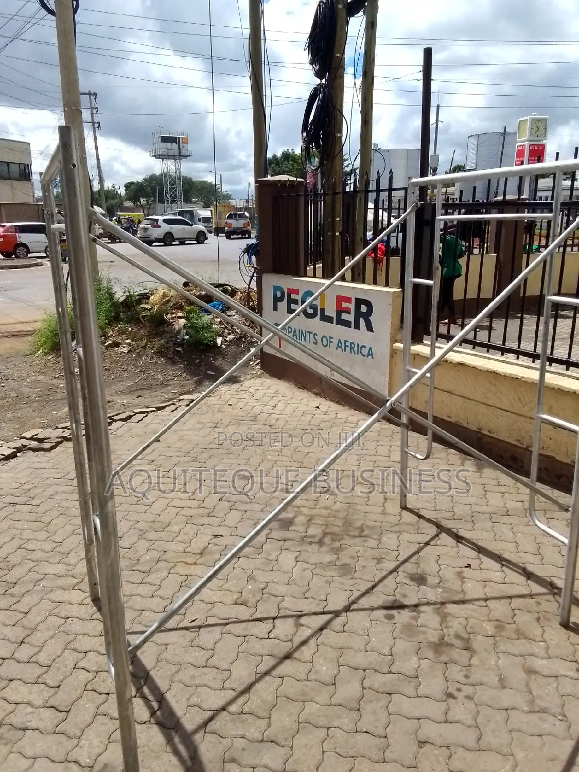 Scaffolding Ladde. Stainless.