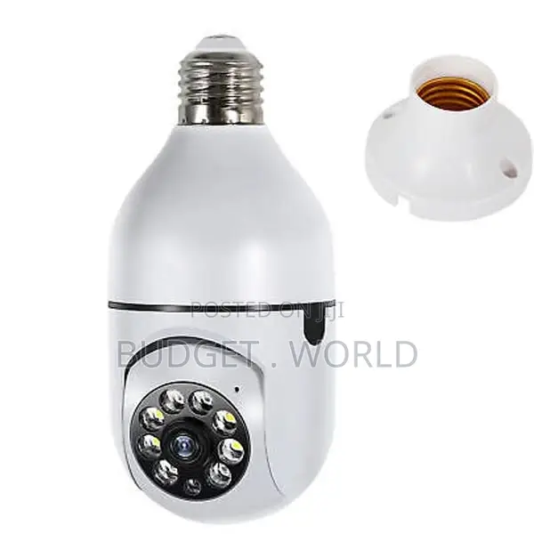 Wireless 360 Rotational_light Bulb Wifi PTZ Ip-Camera