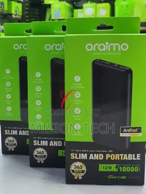 Oraimo Toast 10 Flash 10,000mah P118D Power Banks 