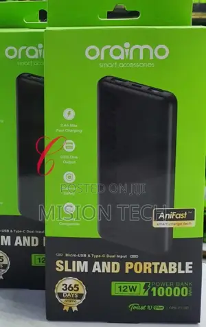 Oraimo Toast 10 Byte LED Display 10000mah Powerbank